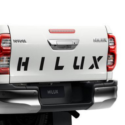 Декоративна наклейка Hilux відкидного борту вантажної платформи, чорного кольору